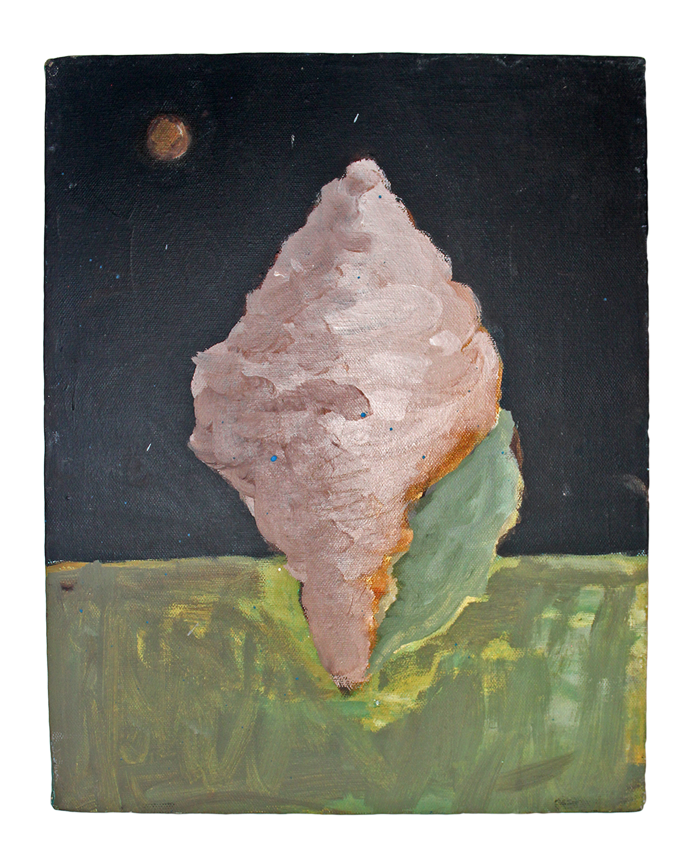 "Otherworldly" - Mixed media on a wood panel by the late Peter Koenig