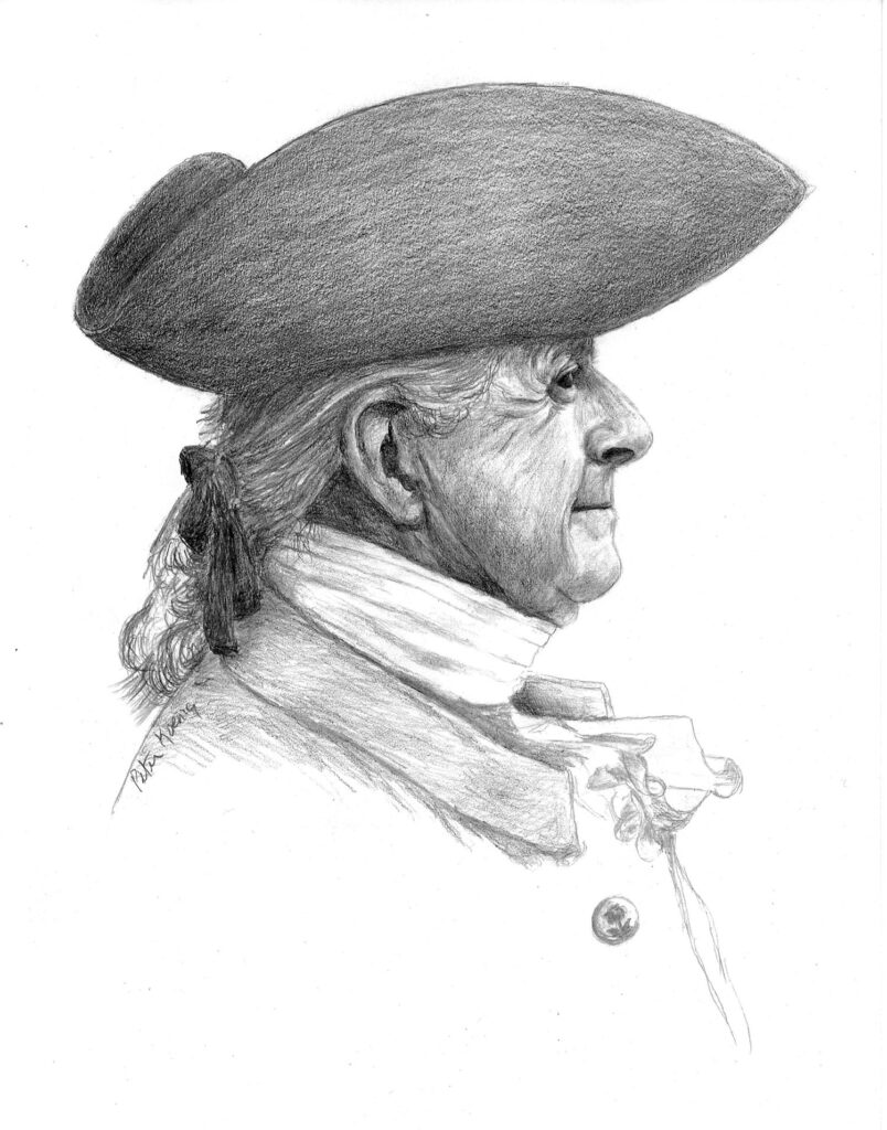 "The Squire" - Graphite on vellum by Peter Koenig