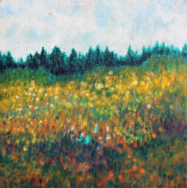 "Hillside" - Acrylic on canvas by Carl Koenig