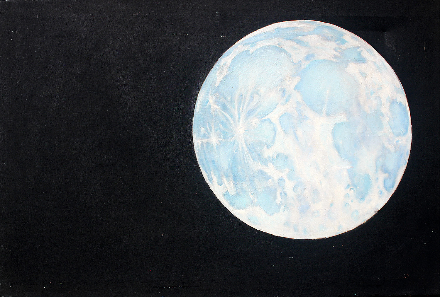 "Moon" - Acrylic on canvas by Peter Koenig